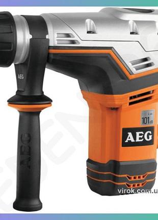 Отбойный молот aeg сетевой sds-max 1100 вт 7,5 дж 3000 уд/мин для строительства и ремонта