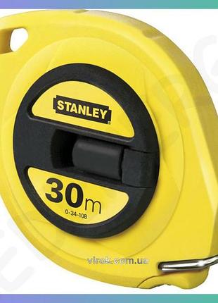 Лента stanley стальная в закрытом корпусе abs 30м 9,5мм рулетка для измерения