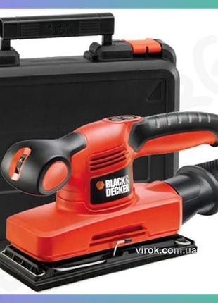 Вібраційна шліфмашина black+decker 240вт 15000обхв стопа 91х189мм кейс пилозбірник для шліфування