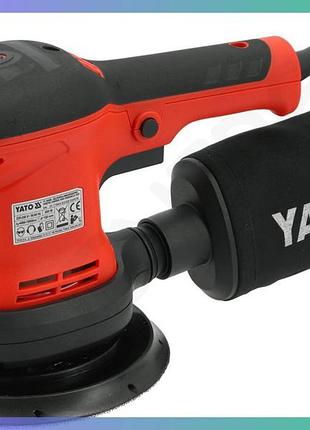 Эксцентриковая шлифмашина yato 230вт платформа ø150мм электрическая шлифмашина шлифовальный аппарат