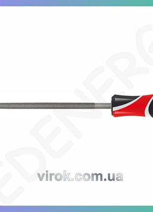 Напильник по металу yato круглий 250мм грубий для обробки металевих поверхонь інструмент для шліфування