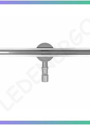Трап напольный линейный fala slim 80х3х7 см из нержавеющей стали для душевых кабин сифоном 56 мм дренажный канал
