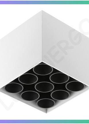 Світильник led 20w gtv artemida квадратний білий для офісів і ресторанів 4000k