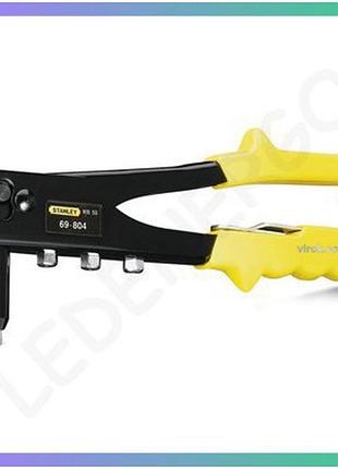 Заклепочный пистолет stanley mr55 стальной для заклепок диаметром 2 3 4 5 мм с насадками