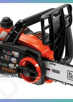 Акумуляторна ланцюгова пила black+decker 18в 25см для саду і будівництва електропила