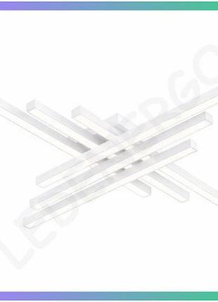 Led світильник hiway smart квадрат 110w 3000-4000-5000k для кімнати до 20м2 білий з пультом управління