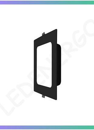 Led світильник даунлайт frame чорний violux квадрат 12w 4200k для офісів і житлових приміщень освітлення