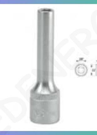 Головка торцевая 6-гранная yato удлиненная квадрат 3/8" 11 мм для гаечных соединений 63 мм