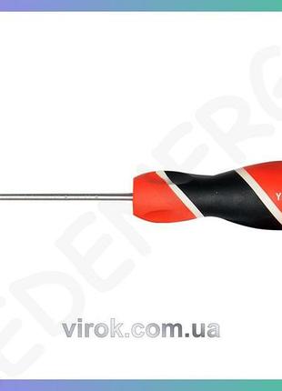 Отвертка плоская yato шлица sl4 150мм для ремонта и монтажа инструмент для работы
