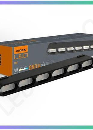 Світильник магнітний трековий videx ld16b 11w 4000k 48v чорний для загального освітлення приміщень