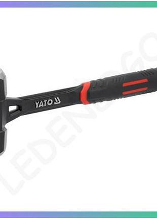 Кувалда стальная монолитная yato 1800 г профессиональный молоток для ко вальства и металлообработки