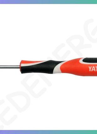 Викрутка плоска yato sl2 75 мм шліцева для точних робіт інструмент для ремонту