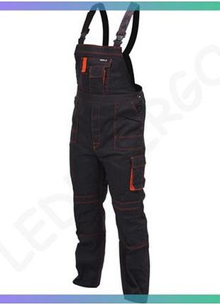 Полукомбинезон yato l-xl 65% полиэстер 35% хлопок для мужчин рабочая одежда спецодежды