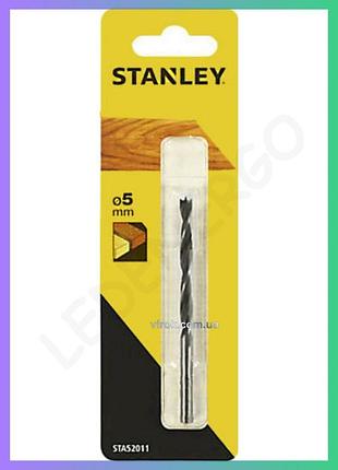 Свердло по дереву stanley ø5 мм бур для деревини свердління деревини