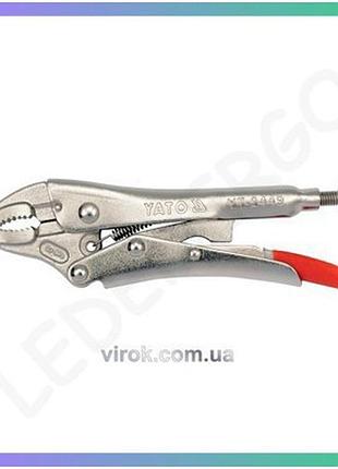 Зажимные клещи yato 125 мм cr-mo сварочные закругленные губки для сварки клещи