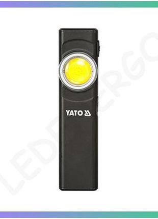 Фонарик аккумуляторный yato 500 лм 8 режимов для кемпинга и туризма мини диодный 450 мач