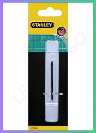 Сверло по керамике и стеклу stanley ø3 мм для сверления керамики и стекла бур для плитки