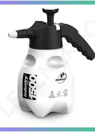 Ручний оприскувач marolex industry ergo acid line 1,5l 0,4mpa для очищення кислотами 360 градусів