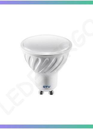 Димерна лампа gtv led 7w gu10 4000k енергозберігаюча світлодіодна лампочка для освітлення