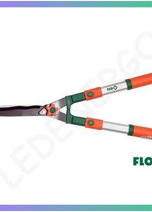 Телескопические садовые ножницы flo 650-860 мм алюминиевые для обрезки живой изгороди и кустов ножницы для сада