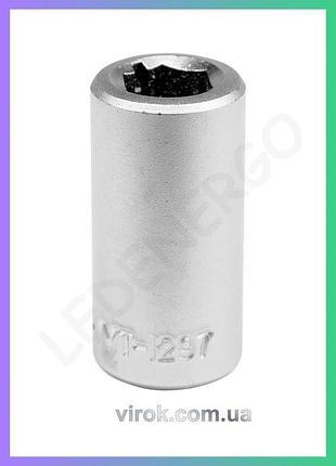 Переходник для насадок yato квадрат 1/4 f hex 1/4 m 6.3 мм l 24 мм адаптер для отверток и инструментов