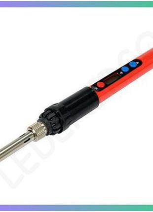 Паяльник сетевой yato 80 вт с жк-дисплеем регулировки температуры 50-480°c для электроники паяльник