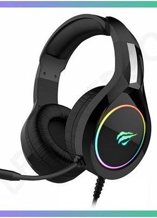 Ігрові навушники з мікрофоном havit hv-h2232d usb 3,5 мм для комп'ютера та ігор гарнітура