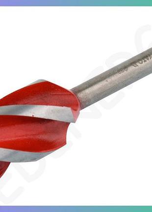 Свердло по дереву yato ø32 мм l165 мм hrc 40-45 4 пруги hex 1/4 для свердління деревини