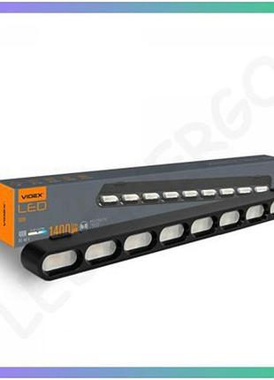 Світильник магнітний трековий videx ld19b 18w 4000k 48v чорний освітлювальний прилад для приміщень