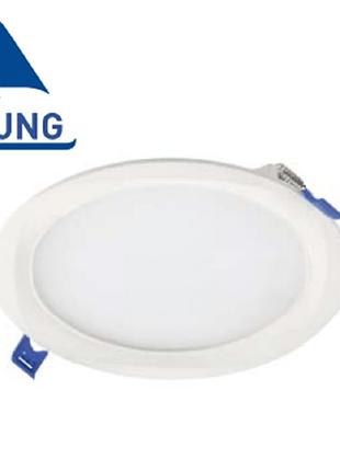 Светильник 6w led gtv louis гарантия 3 года, ip54, 120°,4000k, врезной, круглый (ld-lswo06w-nb)