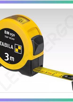 Рулетка stabila type bm 150 3м 16мм двухсторонняя метрическая шкала для измерений измерительный инструмент