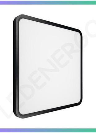 Світильник стельовий led millennium violux чорний квадрат 44w 5000k для офісів і домів освітлення