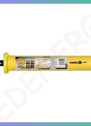 Шприц для нанесення будівельних сумішей vorel пластиковий 60мм сопло 10мм довжина 660мм для ремонту