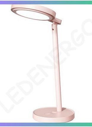 Акумуляторна led настільна лампа violux barbie 9w 400lm 4200k рожевий світильник для навчання та роботи