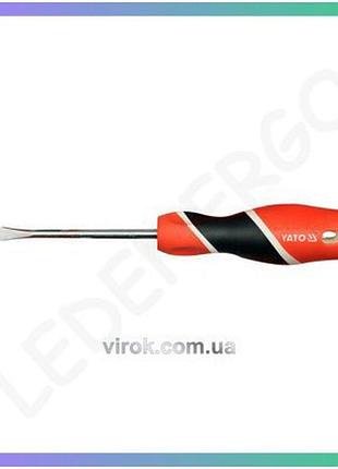 Плоская отвертка yato sl6 150 мм универсальная шлицевая отвертка для монтажа инструментов