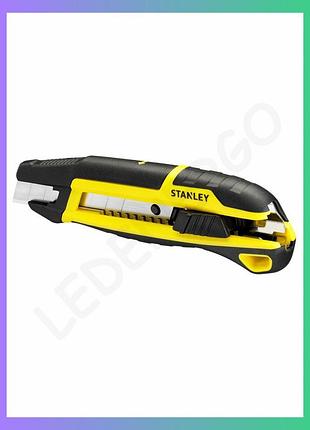 Нож stanley quick snap с выдвижным лезвием 18 мм для резки с отломными сегментами резак