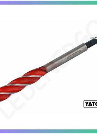 Свердло по дереву yato 14 мм 165 мм з 4 пругами hex 1/4 дюйма для деревообробки