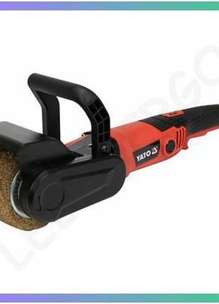 Шлифовально-брашировочная машинка yato 230в 1300вт 900-3700об/мин по металлу и дереву очистки поверхностей