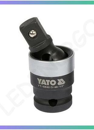 Удлинитель карданный ударный yato квадрат 1/2" l=63 мм карданный адаптер для профессионального использования