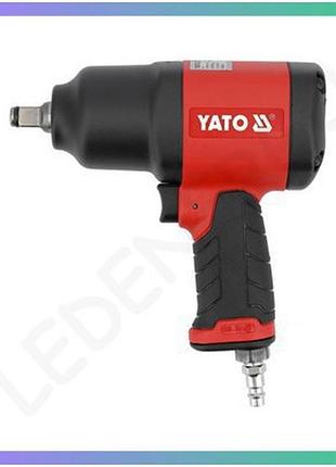 Гайковерт ударный пневматический yato 1/2" 1800 нм для промышленности механики гаражей