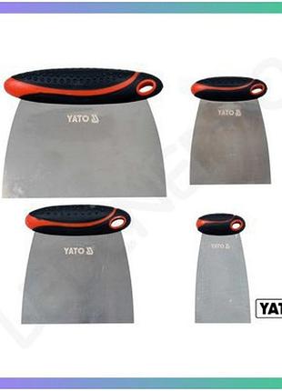 Шпатели японские yato из нержавеющей стали 50 75 100 150 мм 4 шт для рисования и ремонта