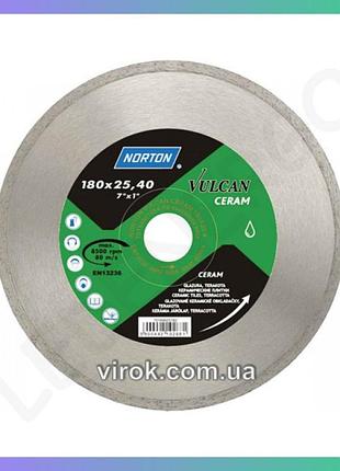 Алмазний диск vulcan tile ø180 x 25,4 мм для кераміки різак для плитки шліфувальний диск
