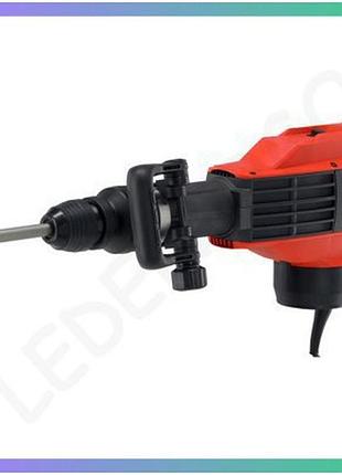 Отбойный молот yato sds-max 1700вт 40дж для долбления бетона с пикой и долотом