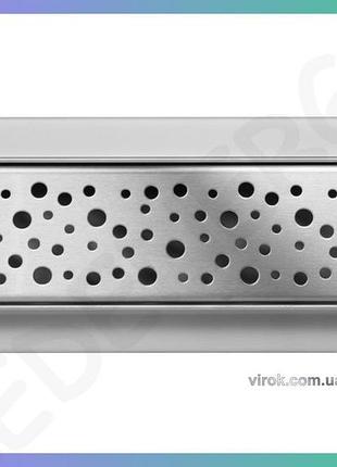 Трап напольный для душа napo fala из нержавеющей стали 40х7х5,2 см дренажная решетка для ванной комнаты