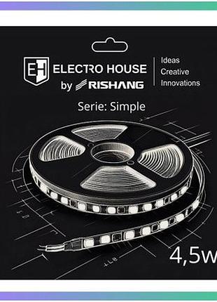 Led стрічка 4,5вт 12в smd2835 60 діодів 540лм холодний білий 6500к для підсвічування 5м ціна за 1м відвантаження бобінами по 5м