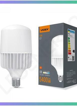 Led лампа videx a118 50w e27 5000k денне світло економічна лампа для освітлення приміщень