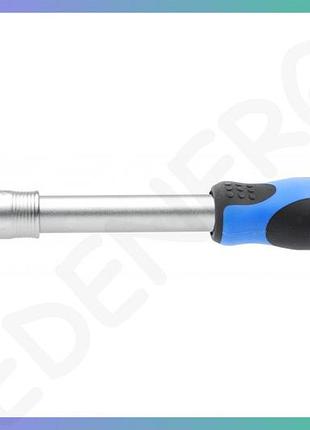 Тріскачка телескопічна hoegert 1/2" 72 зубці для закручування різьбових з'єднань