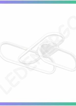 Led світильник smart skyler-3d 90w 5400lm 3000-4000-5000k білий для освітлення приміщень до 18м2