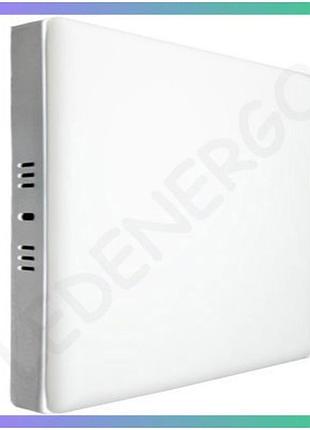 Led світильник flat violux квадрат 36w 5000k матовий основне світло для кухні коридорів освітлення