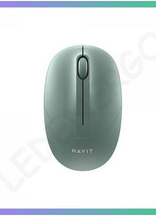 Бездротова миша havit hv-ms54gt зелена 1600 dpi компактна мишка для комп'ютера та ноутбука